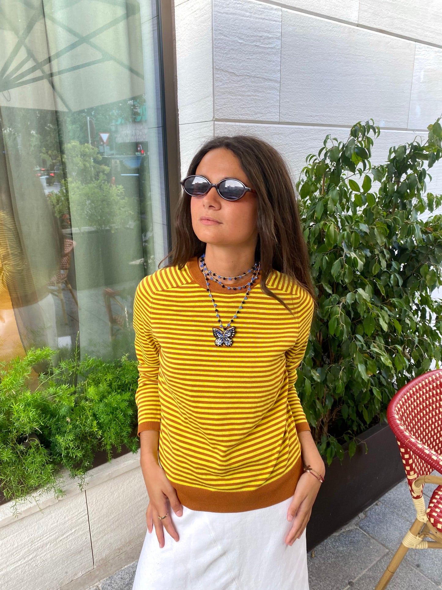 Collar Mariposa Azul