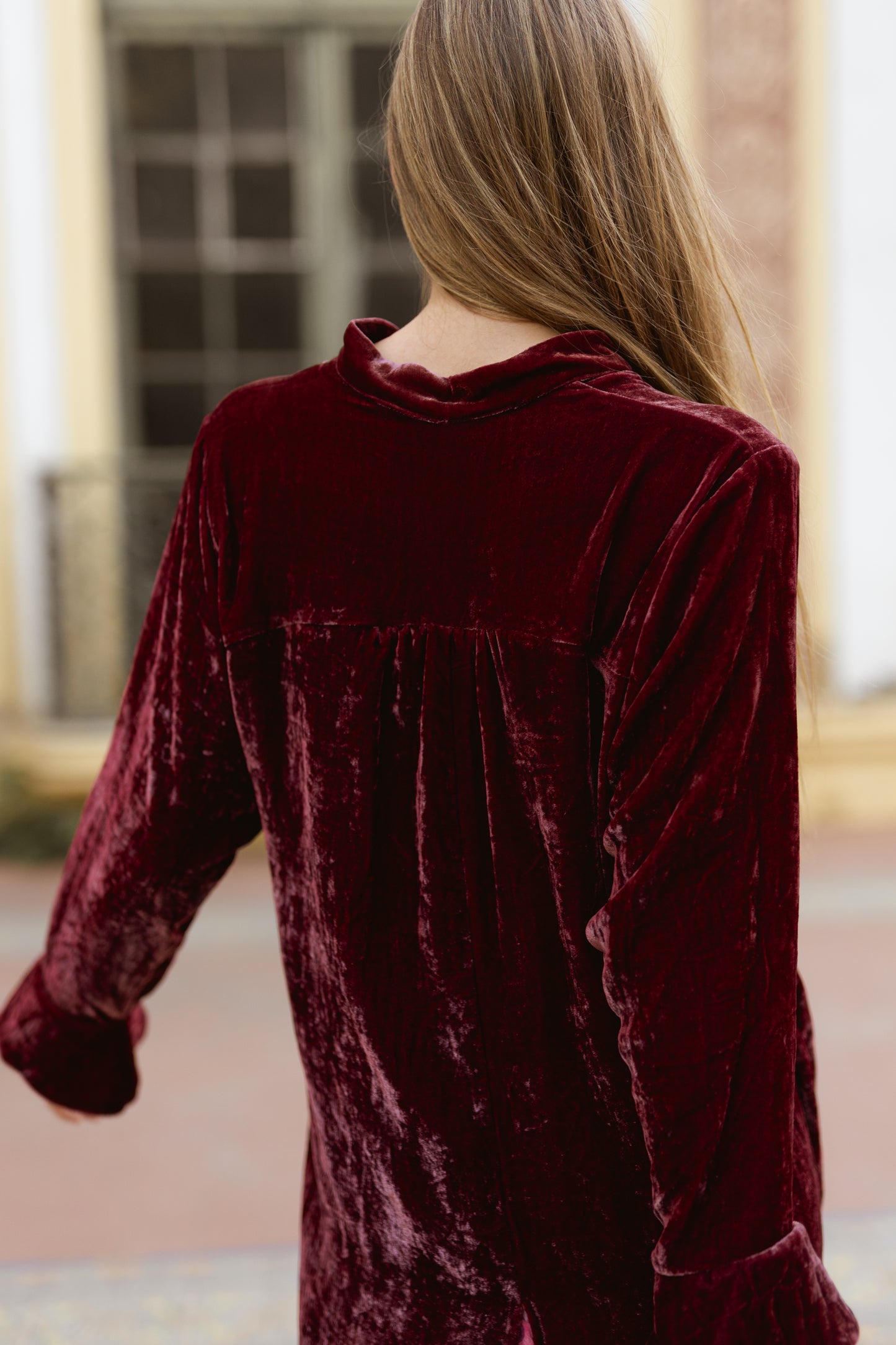 Chaqueta Terciopelo de Seda Guinda