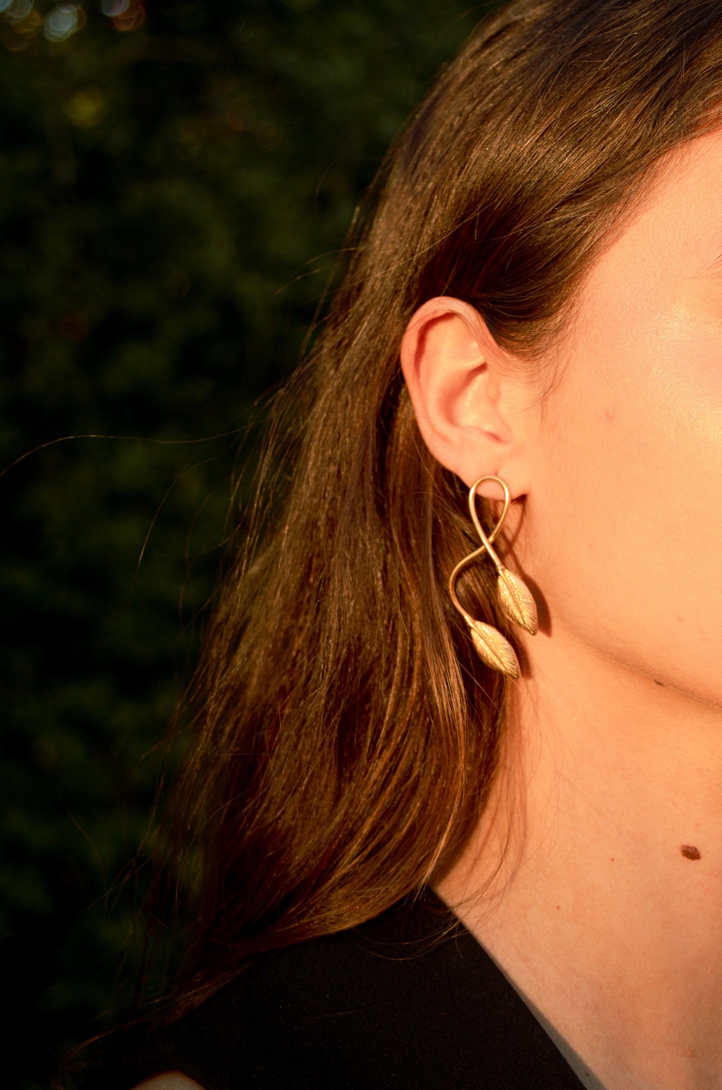 Pendientes Hojas