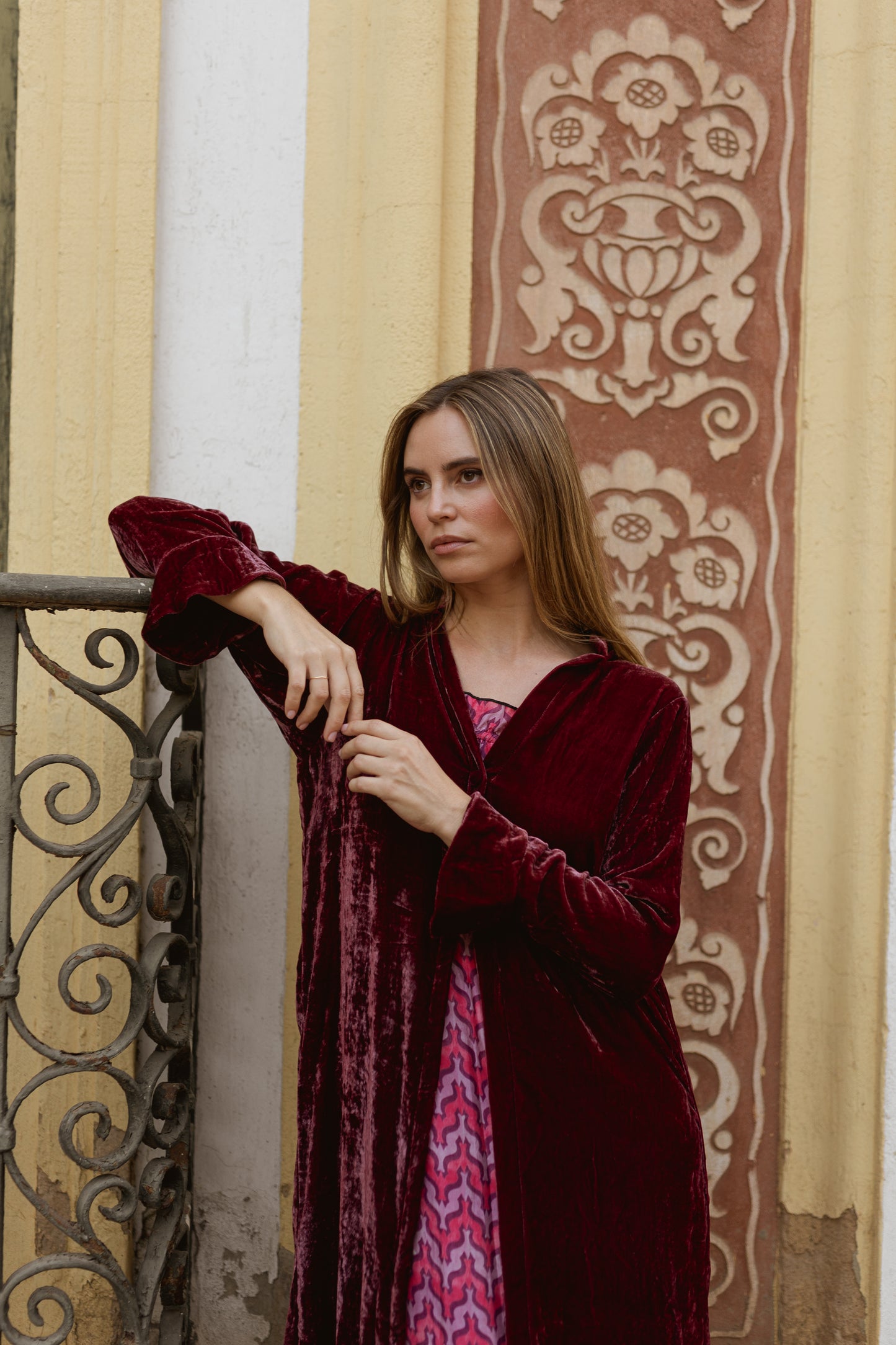 Chaqueta Terciopelo de Seda Guinda