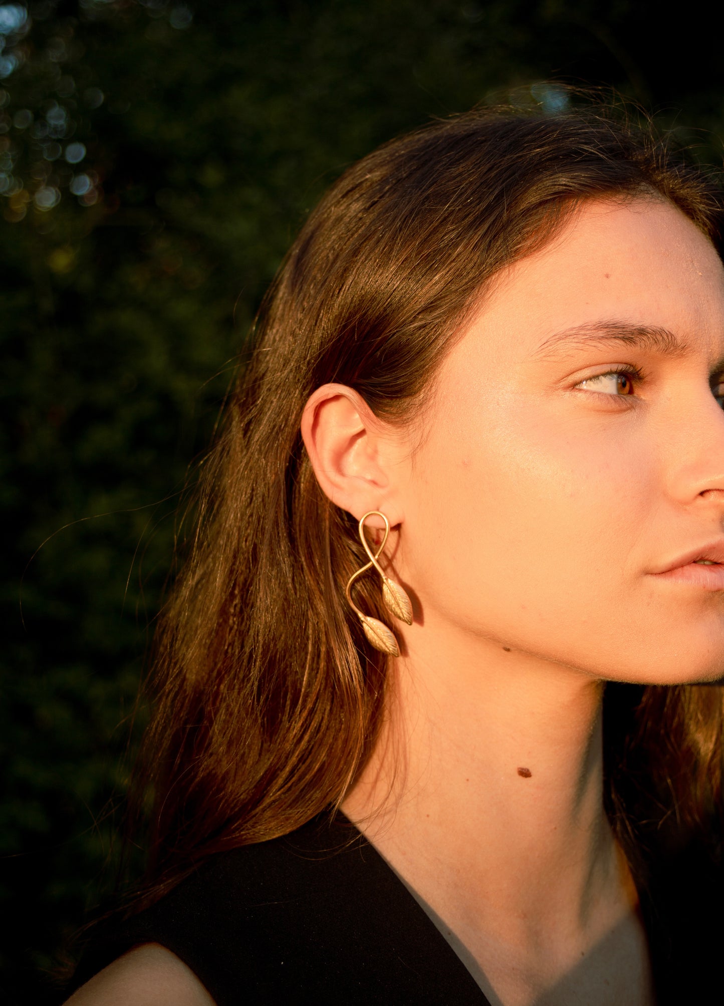Pendientes Hojas