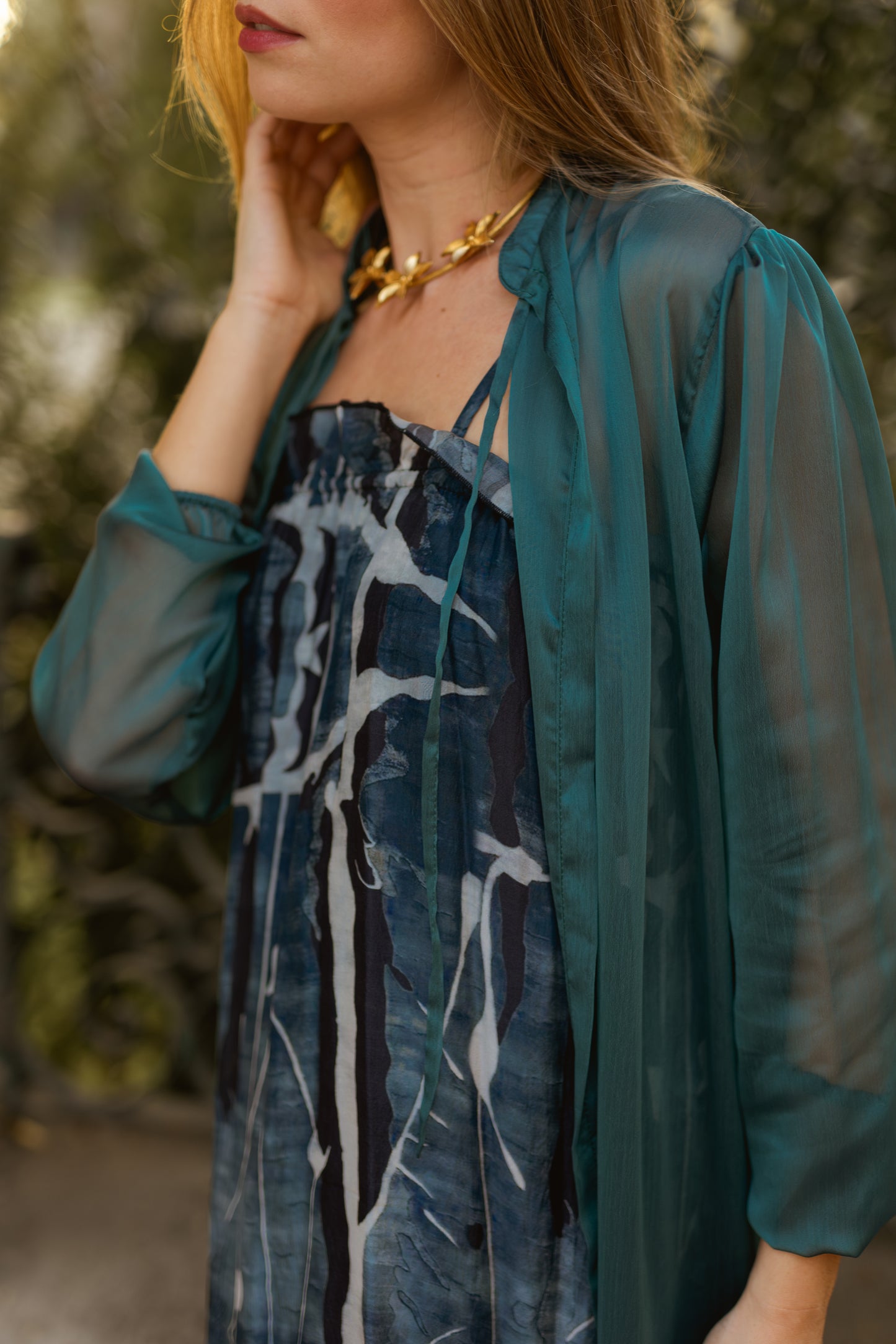 Chaqueta Magnolia Petróleo