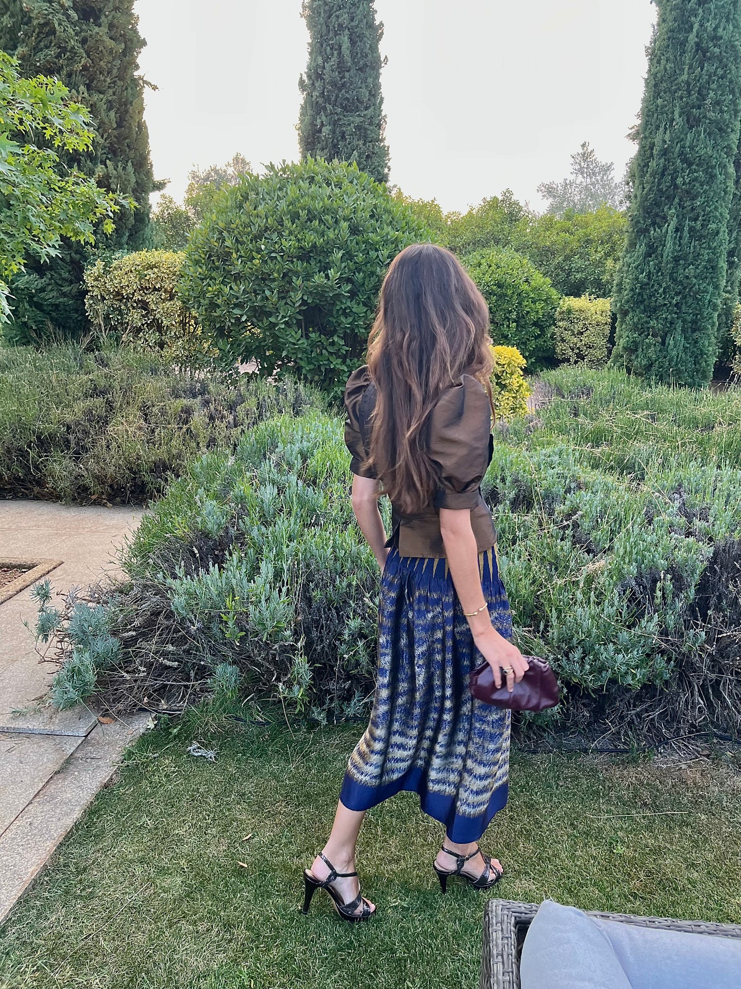 Falda Paris Dorada/Morada