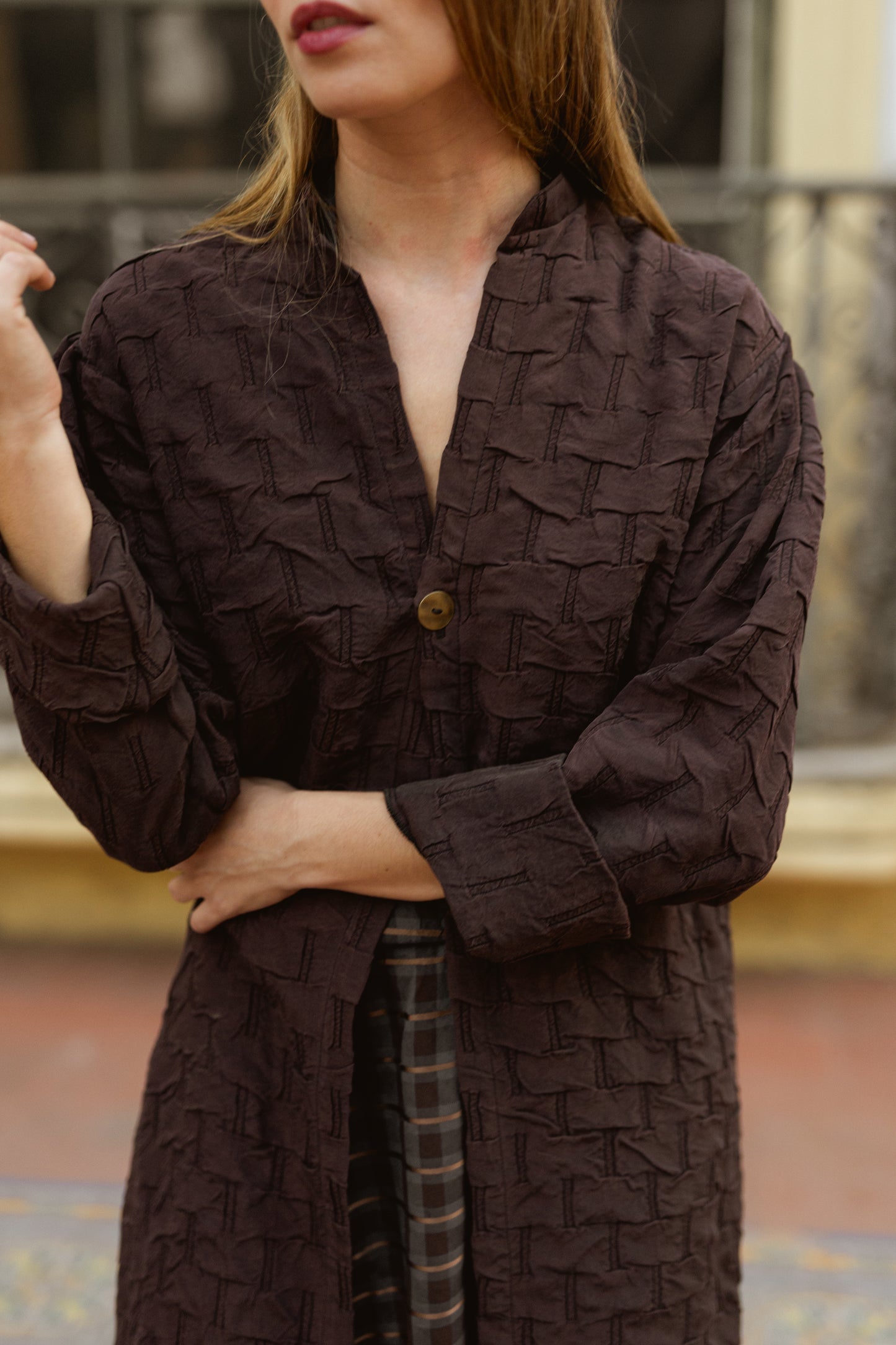 Chaqueta Dalia Marrón Chocolate