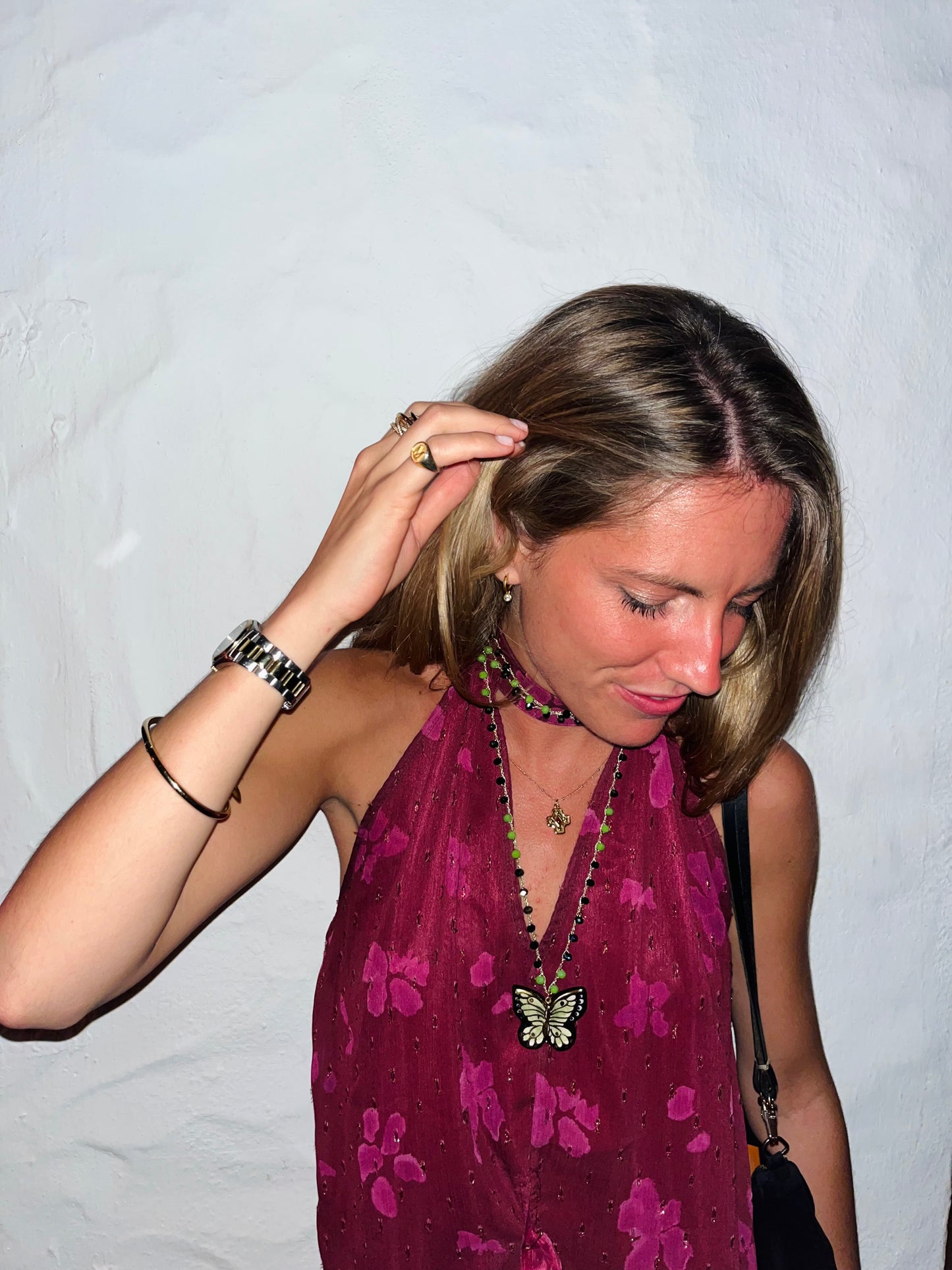 Collar Mariposa Verde