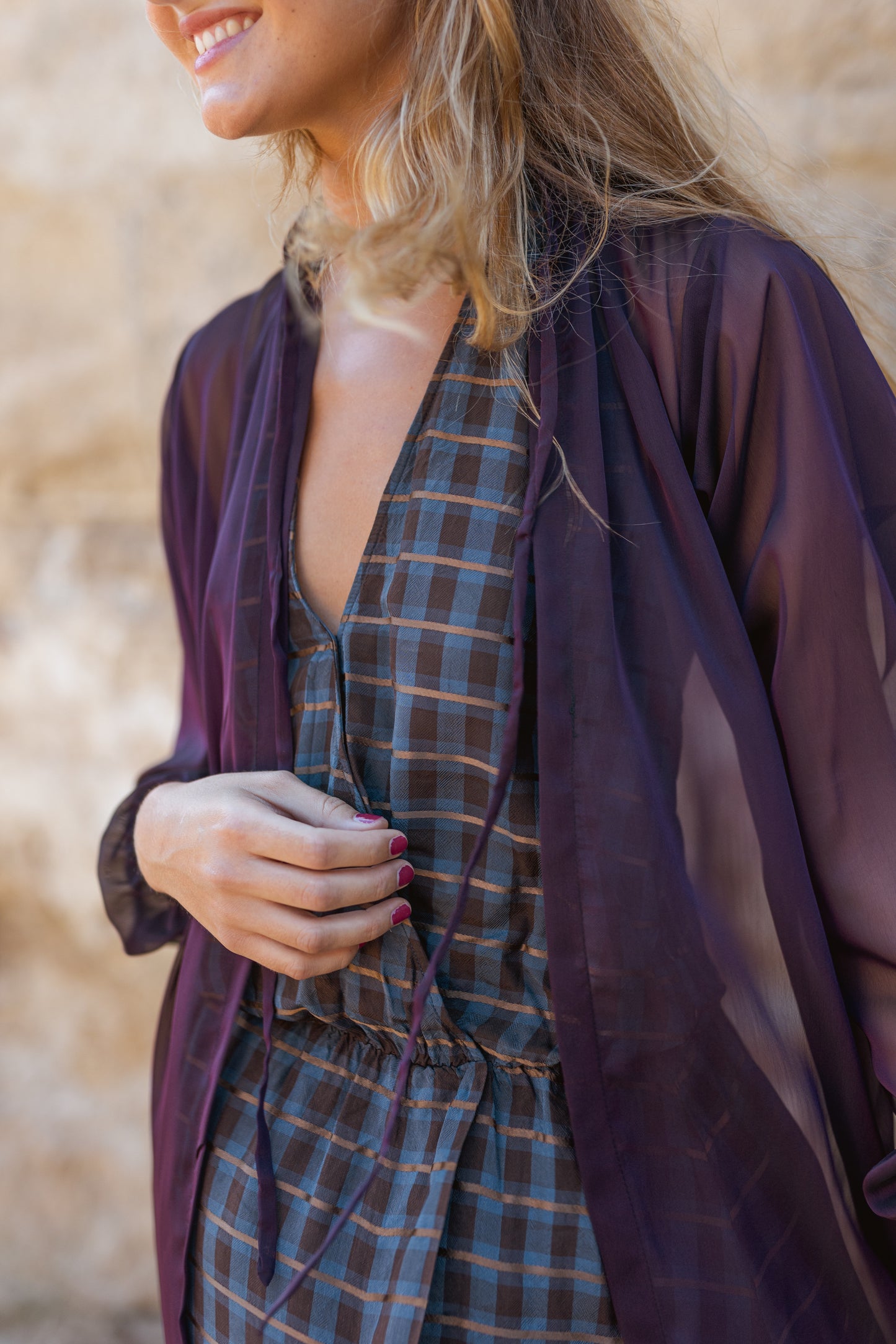 Chaqueta Magnolia Berenjena