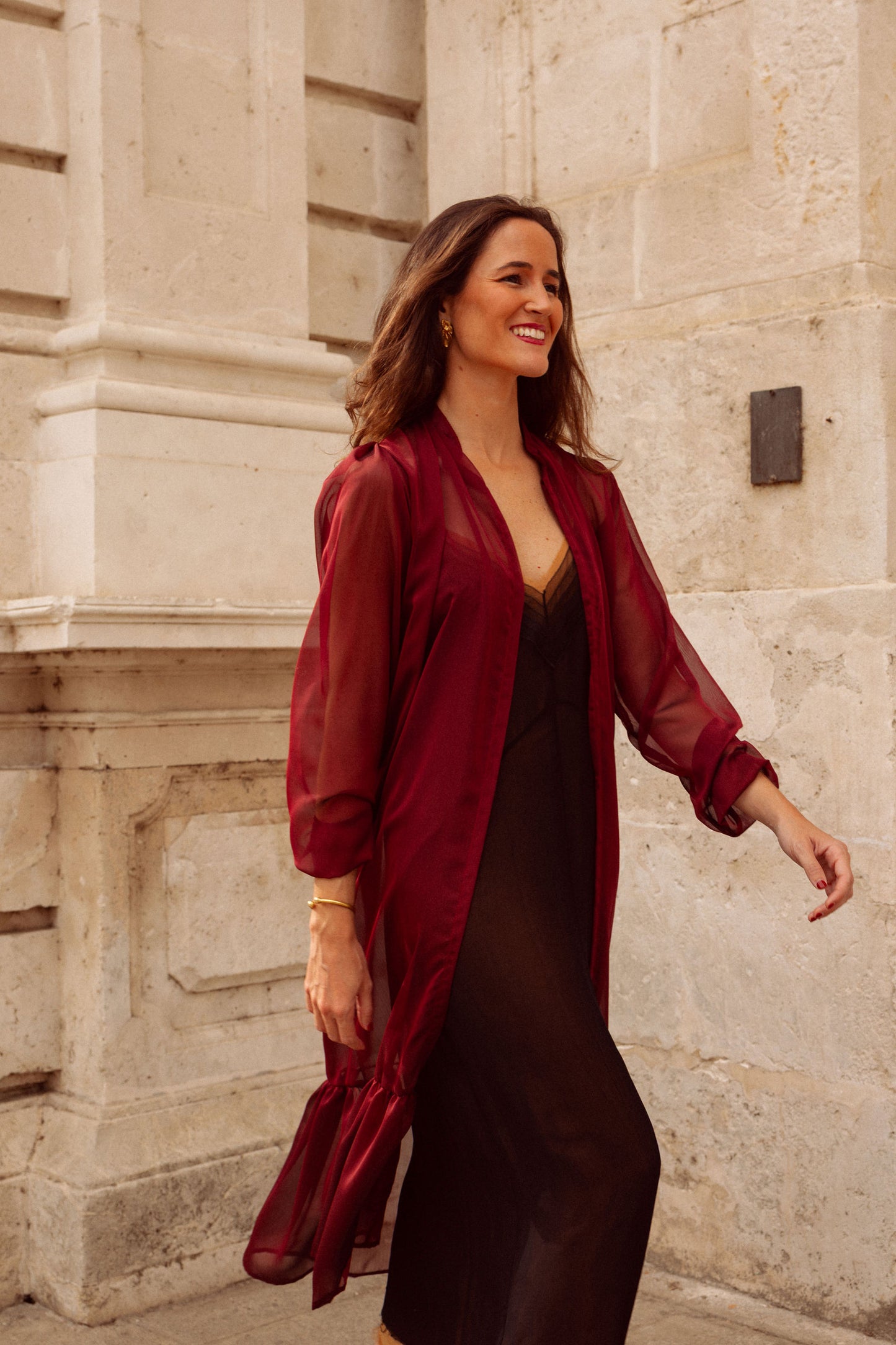 Chaqueta Magnolia Guinda