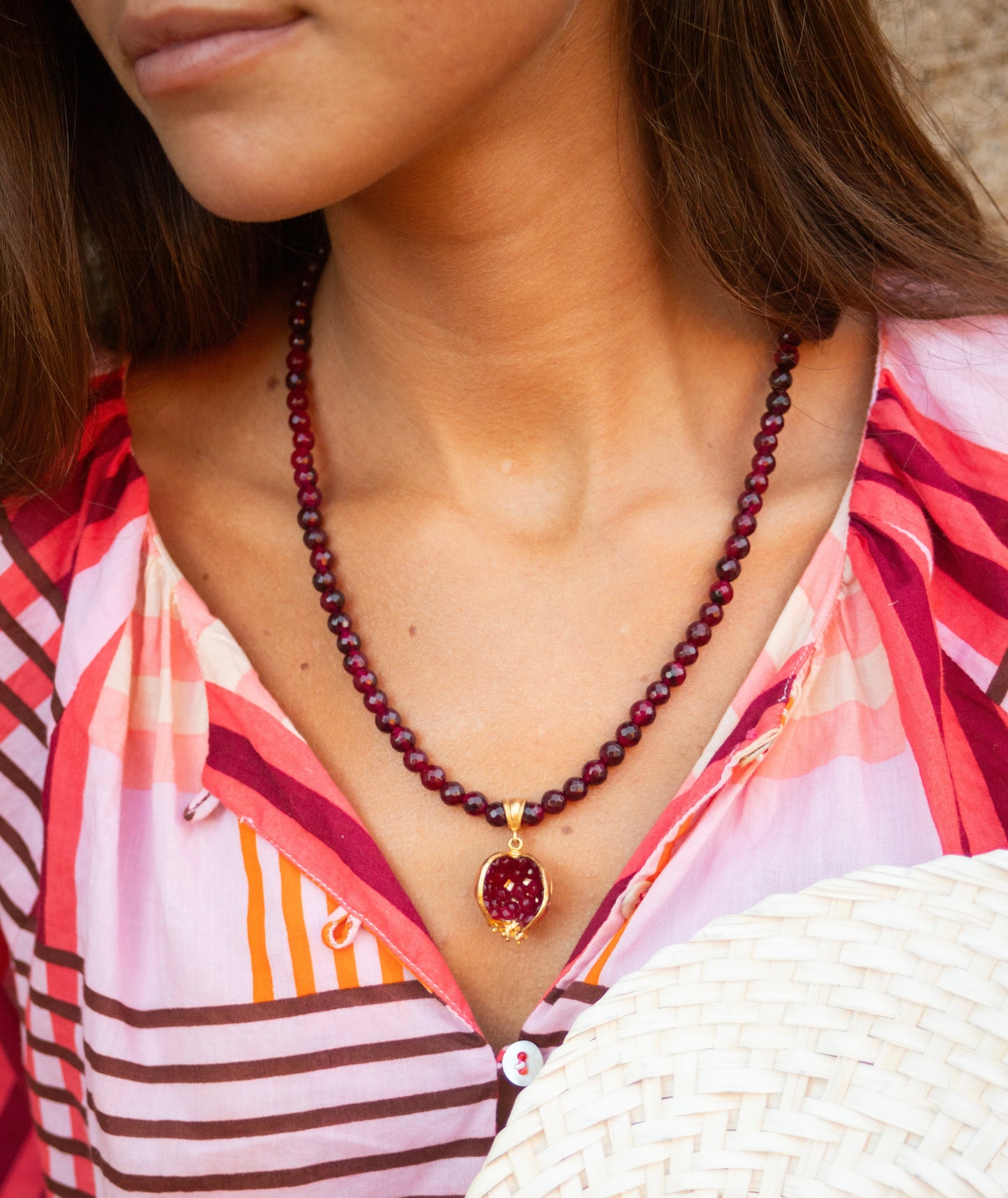Collar Corinto Granate