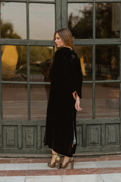 Chaqueta Terciopelo de Seda Negra