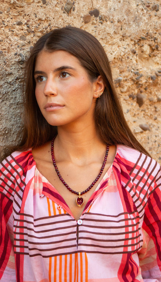 Collar Corinto Granate