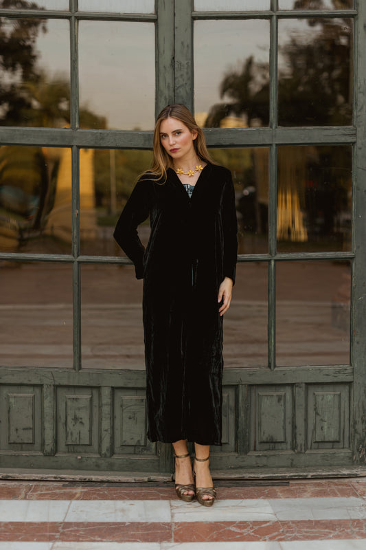 Chaqueta Terciopelo de Seda Negra