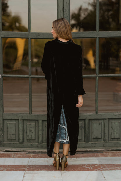 Chaqueta Terciopelo de Seda Negra