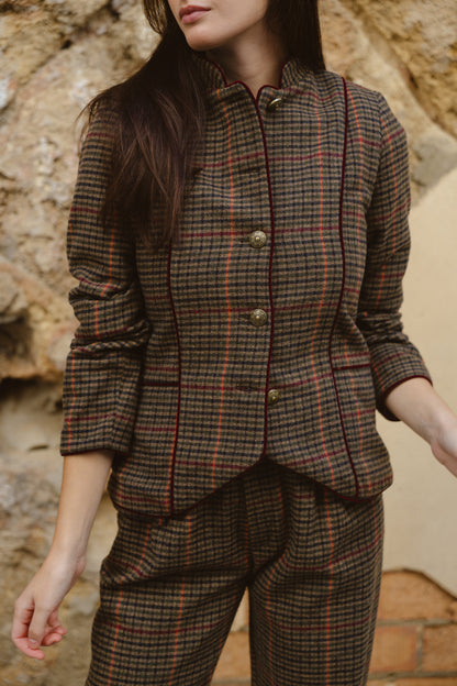 Chaqueta Cuadros Verdes Petra