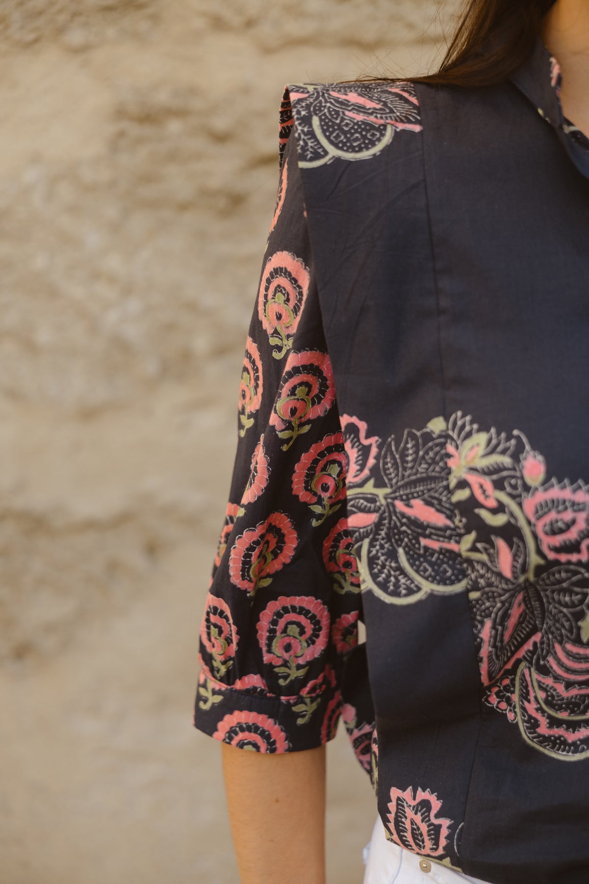 Camisa Gris Estampada Roma
