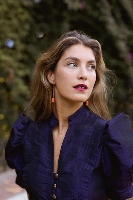 Pendientes Syros Coral