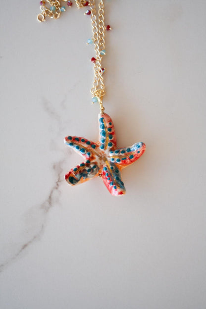 Collar Estrella de Mar Coral